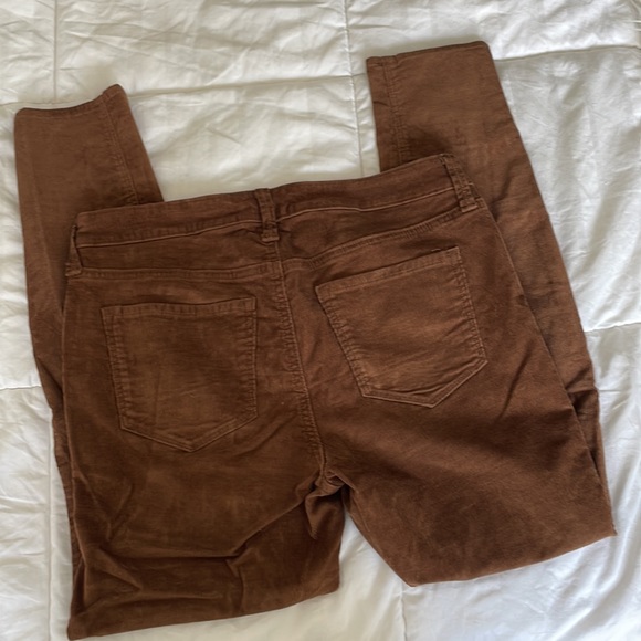 Brown corduroy mid rise skinny jeans - Picture 2 of 2